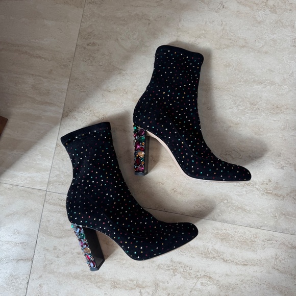 Crystal Embellished Jimmy Choo Ankle Boots - Picture 7 of 7